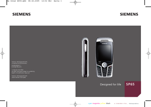 Mode d’emploi Siemens SP65 Téléphone portable