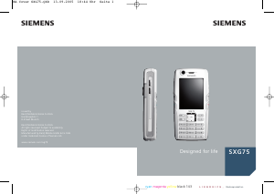 Mode d’emploi Siemens SXG75 Téléphone portable