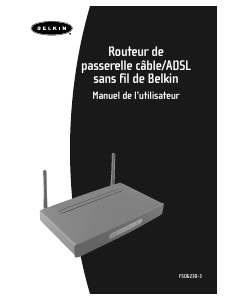Mode d’emploi Belkin F5D6230-3 Routeur