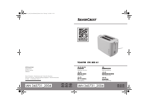Manual SilverCrest IAN 345731 Toaster