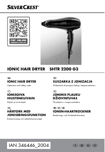 Manual SilverCrest IAN 346446 Hair Dryer