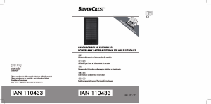 Manuale SilverCrest IAN 110433 Caricatore portatile