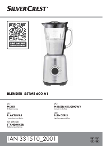 Bruksanvisning SilverCrest IAN 331510 Blender