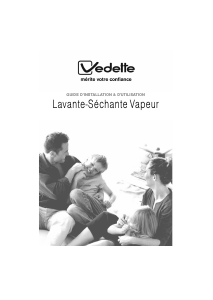 Mode d’emploi Vedette VLTS6134 Lave-linge