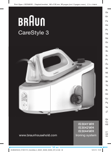 Manual Braun IS 3042 WH CareStyle 3 Fier de călcat