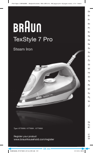 Manuale Braun SI 7042 GR TexStyle 7 Pro Ferro da stiro