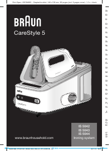 Manual Braun IS 5044 BK CareStyle 5 Fier de călcat