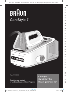 Manuale Braun IS 7056 Pro BK CareStyle 7 Ferro da stiro
