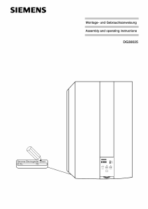 Handleiding Siemens DG30025 Boiler