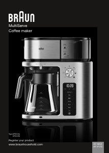 Bruksanvisning Braun KF 9050 BK MultiServe Kaffebryggare