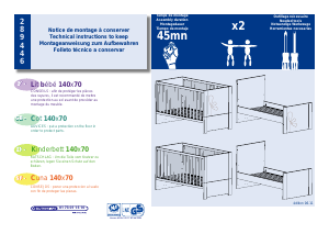 Mode d’emploi Sauthon 289446 Lit bébé