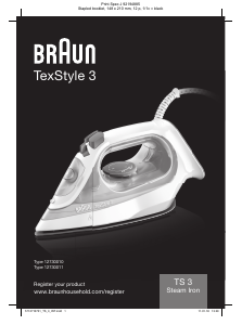 Εγχειρίδιο Braun SI 3030 PU TexStyle 3 Σίδερο