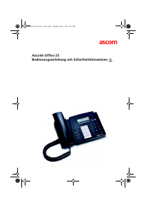 Bedienungsanleitung Ascom Ascotel Office 25 Telefon