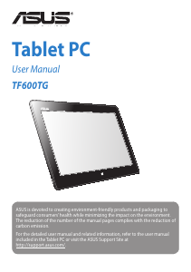 Handleiding Asus TF600TG Tablet