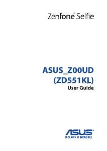 Handleiding Asus ZD551KL ZenFone Selfie Mobiele telefoon