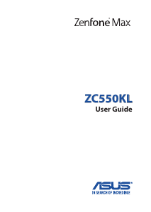 Manual Asus ZC550KL ZenFone Max Mobile Phone
