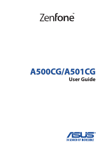 Bruksanvisning Asus A501CG ZenFone Mobiltelefon