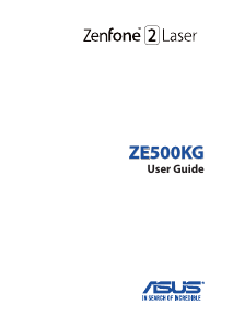 Manual Asus ZE500KG ZenFone 2 Laser Mobile Phone