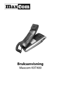 Bruksanvisning Maxcom KXT-400 Telefon