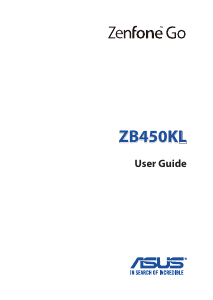 Manual Asus ZB450KL ZenFone Go Mobile Phone
