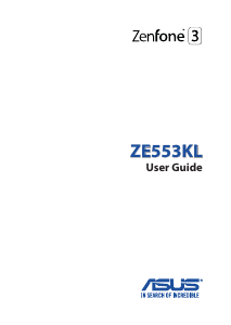 Manual Asus ZE553KL ZenFone 3 Mobile Phone