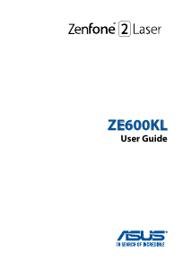 Manual Asus ZE600KL ZenFone 2 Laser Mobile Phone