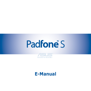 Manual Asus Padfone S Mobile Phone