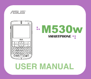 Bruksanvisning Asus M530W Mobiltelefon