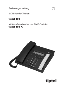 Bedienungsanleitung Tiptel 191A Telefon