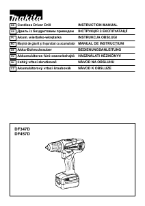 Manual Makita DF457DWE Maşină de găurit-înşurubat