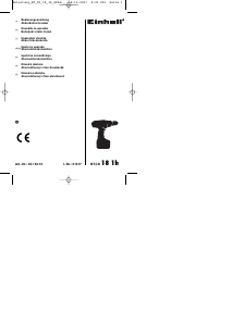 Manuál Einhell BT-CD 18 1h Akušroubovák