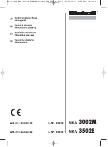Bedienungsanleitung Einhell MKA 3002 M Klimagerät
