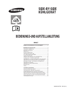 Bedienungsanleitung Samsung RS24KASW Kühl-gefrierkombination
