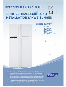 Bedienungsanleitung Samsung RS20VQPS Kühl-gefrierkombination