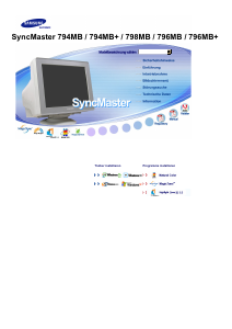 Bedienungsanleitung Samsung 796MB SyncMaster Monitor