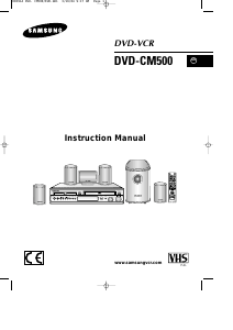 Handleiding Samsung DVD-CM500 DVD-Video combinatie