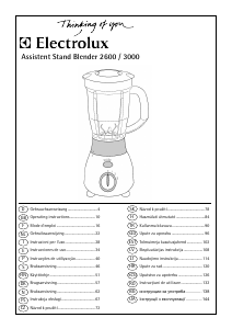 Manual Electrolux ASB3000 Assistent Blender