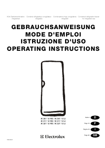 Bedienungsanleitung Electrolux IK32110LI Kühl-gefrierkombination