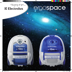 Руководство Electrolux XXL125 Ergospace Пылесос