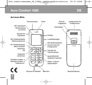 Bedienungsanleitung Auro Comfort 1020 Handy
