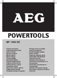 Rokasgrāmata AEG MF 1400 KE Gremdfrēze