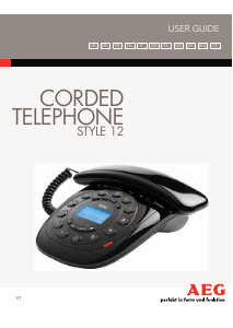 Bruksanvisning AEG Style 12 Telefon