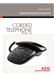 Manual AEG Style 10 Phone