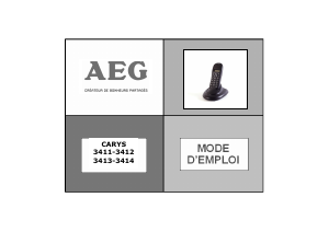Mode d’emploi AEG Carys 3412 Téléphone sans fil