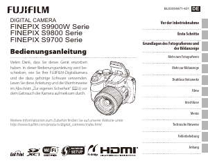 Bedienungsanleitung Fujifilm FinePix S9900W Digitalkamera