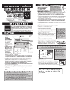 Mode d’emploi LUX 605 Thermostat