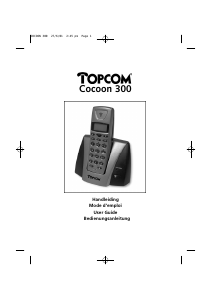 Bruksanvisning Topcom Cocoon 300 Trådlös telefon
