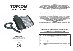 Manuale Topcom Fidelity 1081 Telefono