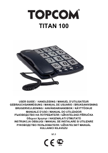 Manual Topcom Titan 100 Telefon