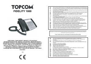 Manual Topcom Fidelity 1000 Telefon